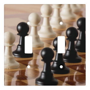 Pawns on Chess Board Light Switch Cover