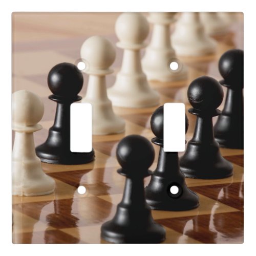 Pawns on Chess Board Light Switch Cover