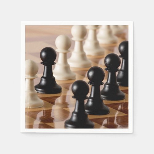 Pawns on Chess Board Napkins