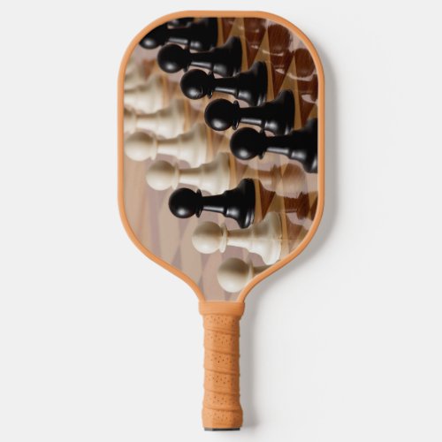 Pawns on Chess Board Pickleball Paddle