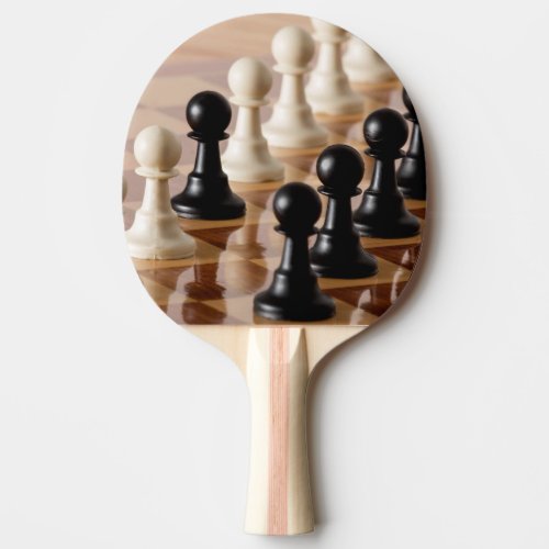 Pawns on Chess Board Ping Pong Paddle