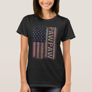 Pawpaw American Flag Vintage Father's Day 4th Of J T-Shirt
