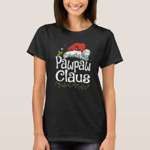 Pawpaw Claus Santa Hat Christmas Pajama Family Mat T-Shirt