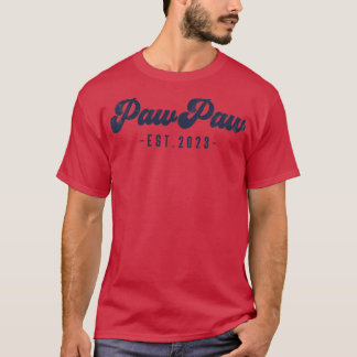 PawPaw Est 2023 PawPaw To Be Gifts New Grandpa Lon T-Shirt