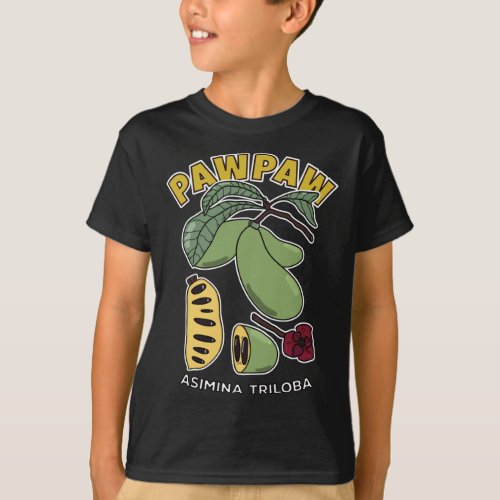 Pawpaw Fruit Tree Asimina Triloba T_Shirt