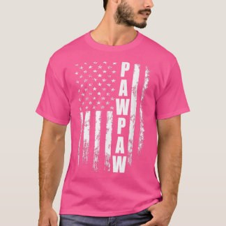 Pawpaw Gift America Flag Gift For Men Father's Day T-Shirt