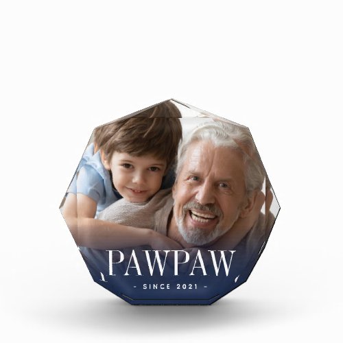 Pawpaw Grandpa Year Established Photo Block