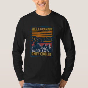 Pawpaw Like A Grandpa Only Cooler Vintage Fathers  T-Shirt