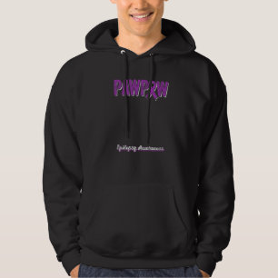 PawPaw of a Warrior Epilepsy PawPaw Purple Ribbon Hoodie