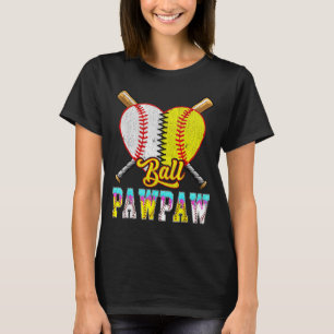 Pawpaw of both half baseball softball ice cream T-Shirt
