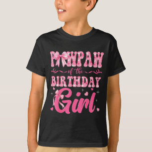 Pawpaw Of The Birthday Girl Family Nk Coquette Bow T-Shirt