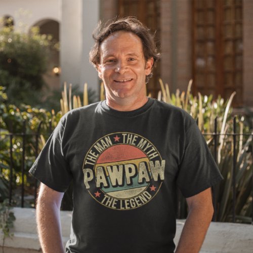 PawPaw The Man The Myth The Legend Grandpa T_Shirt