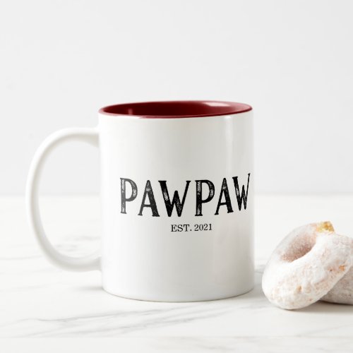PawPaw  Year Established Two_Tone Coffee Mug