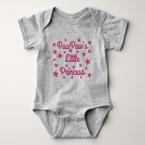 PawPaws Little Princess Snapsuit Baby Bodysuit