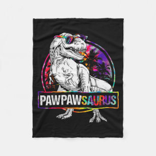 Pawpawsaurus Dinosaur Pawpaw Saurus Family Matchin Fleece Blanket