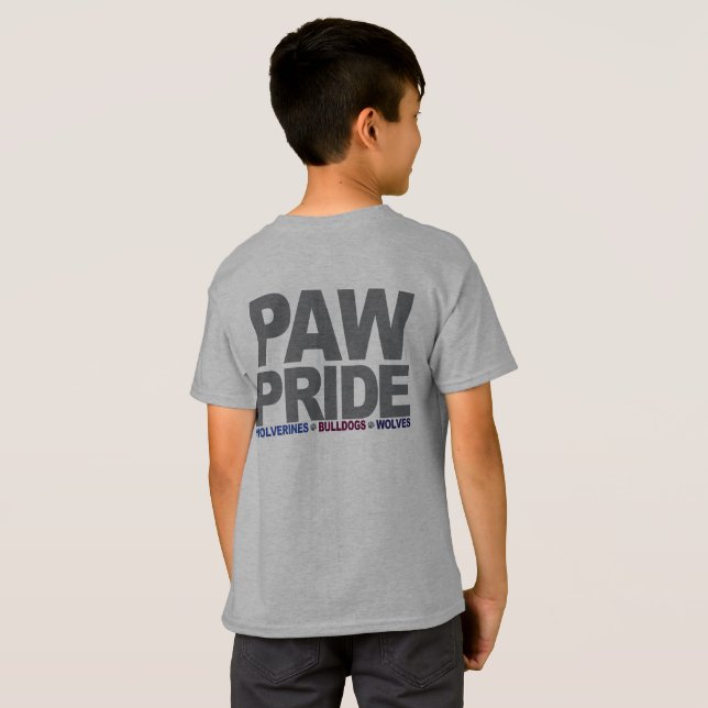 PawPride Boys T-Shirt (Back Full)