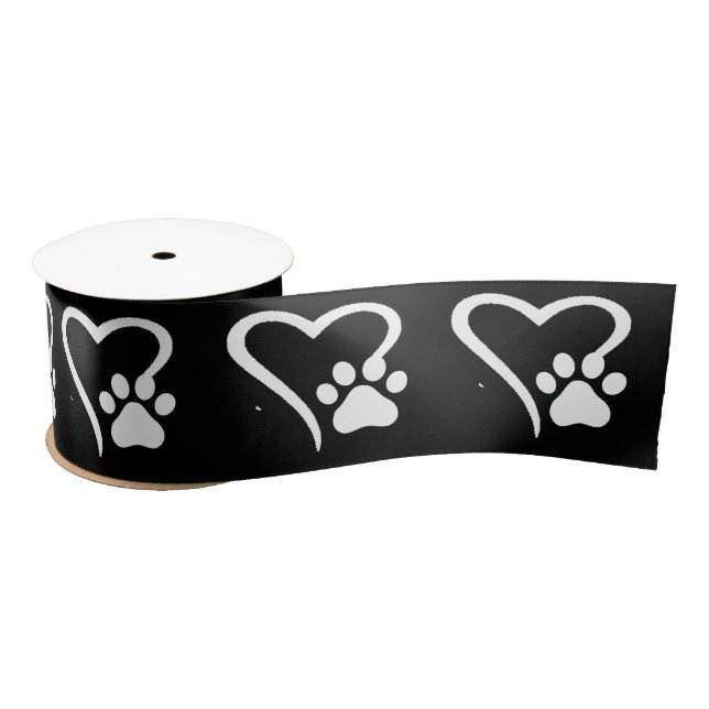 PawPrint and Heart Ribbon (Spool)