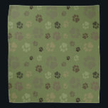 Pawprint Camoflage Bandana<br><div class="desc">Show your own allegiance to your furry friends or accessorise your pet with pawprints arranged in a camouflage pattern!</div>