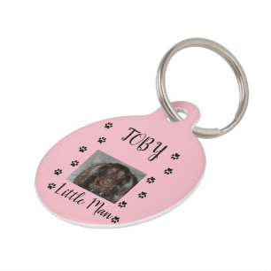 Pawprint Companion Photo Name Nickname Accent Pet ID Tag