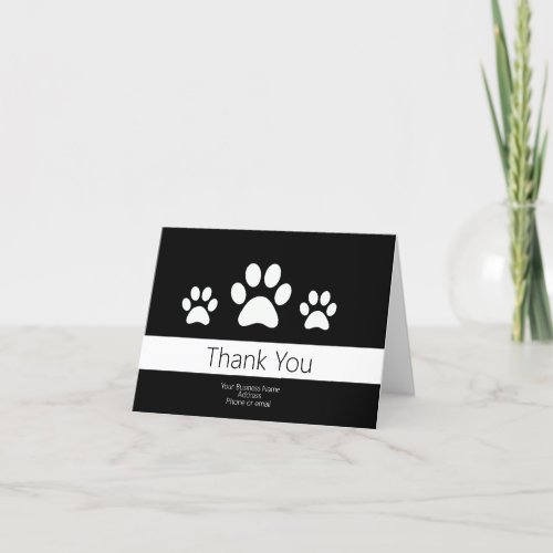 Pawprint _ Dog Business Thank You Notes