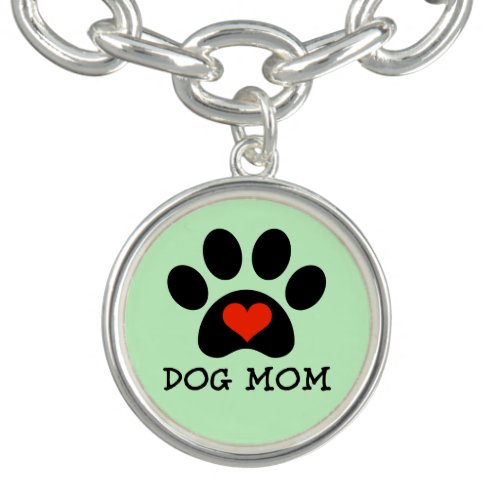 Pawprint Dog Mom Bracelet