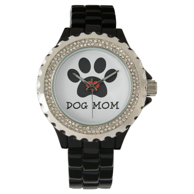 Pawprint Dog Mom Watch (Front)