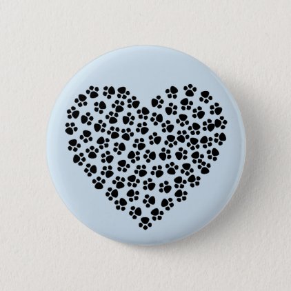 Pawprint Heart Button