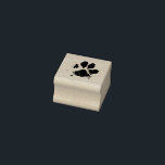 Pawprint stamp, dog paw black imprint pet rubber stamp<br><div class="desc">Make your pet part of your crafts and gift giving with this cute pawprint rubber stamp!</div>