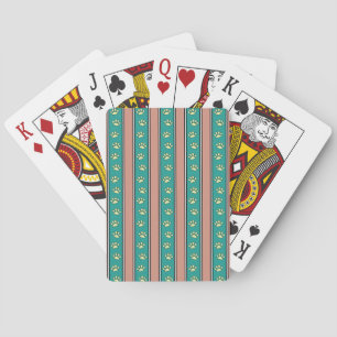 Pawprint Stripes Poker Cards