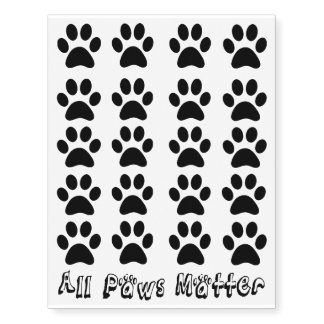 PawPrint Temporary Tattoo