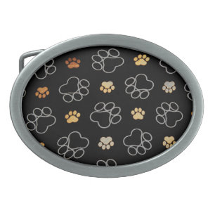 Pawprints Belt Buckle