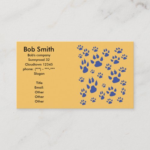 Pawprints Business Cards
