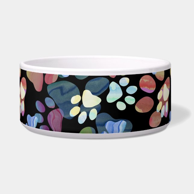 Pawprints Everywhere Bowl (Front)