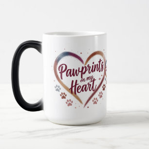 Pawprints on My Heart – Morphing Mug for Pet Lover
