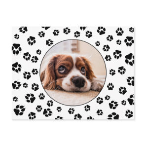 Pawprints Puppy Photo Postcard