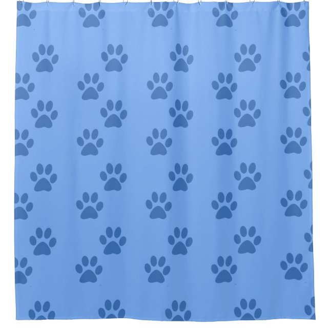 Pawprints Shower Curtain (Front)