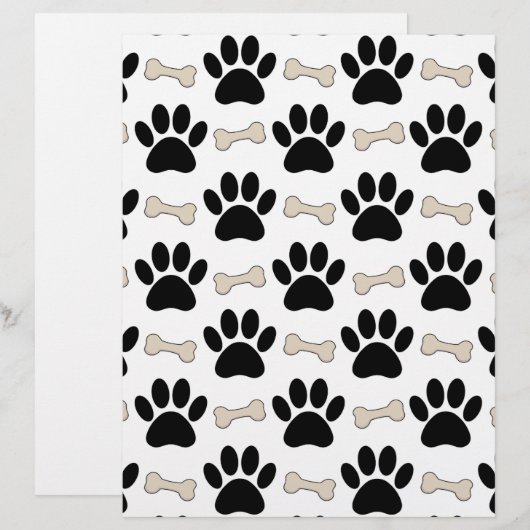 Paws And Bones Pattern (Front/Back)