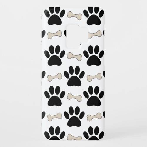 Paws And Bones Pattern Case_Mate Samsung Galaxy S9 Case
