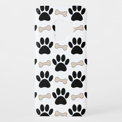 Paws And Bones Pattern Case_Mate Samsung Galaxy S9 Case