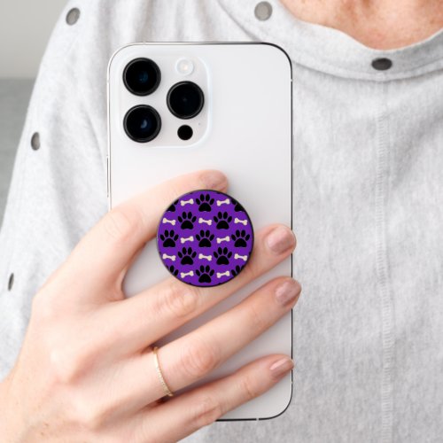 Paws And Bones Pattern PopSocket