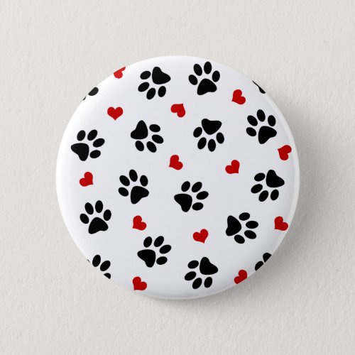 Paws and Hearts Button