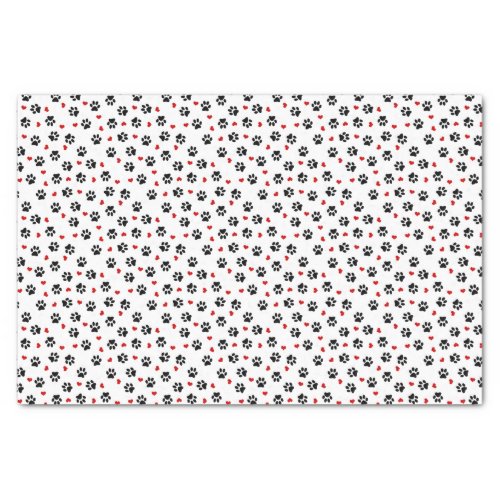 Paws and Hearts Tissue Paper