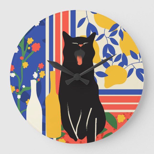 Paws and Patterns Large Clock (Front)