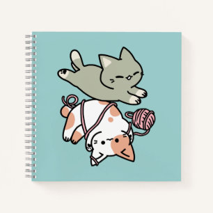 Paws and Play – Adorable Cat Illustration Notebook