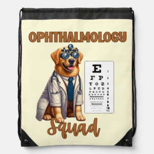 Paws and Vision Animal Ophthalmology Squad Drawstring Bag