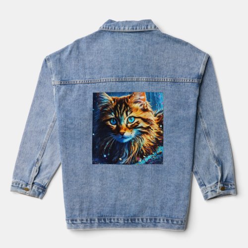 Paws and Whiskers Adorable Adventures of a Playfu Denim Jacket