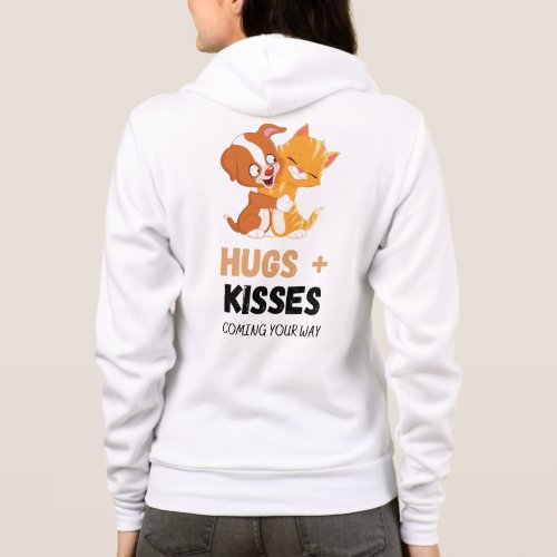 Paws and Whiskers _ Adorable Hugs and Kisses Hoodie