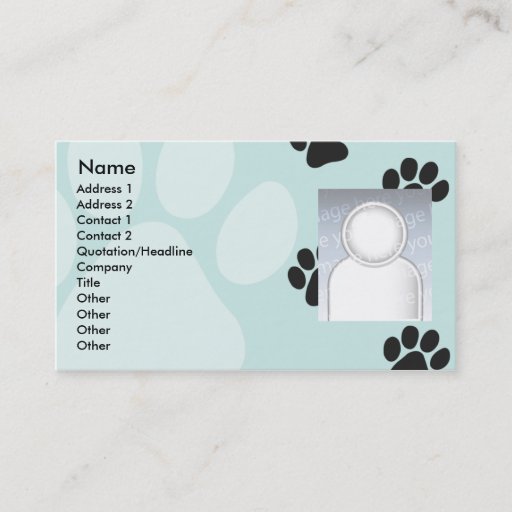 Customizable Paws - Business Business Card