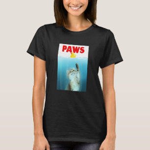 Paws Cat And Yellow Rubber Duck Cute Kitten Cat P T-Shirt