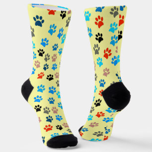 Paws Cat Lover Dog Lover Pet Lover Cat Mom Dog Mom Socks